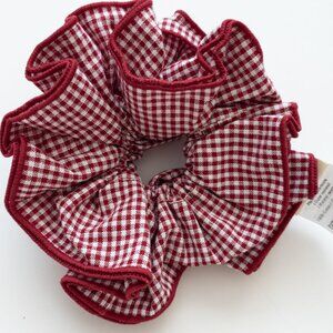 SEZANE Large Gingham Scrunchie